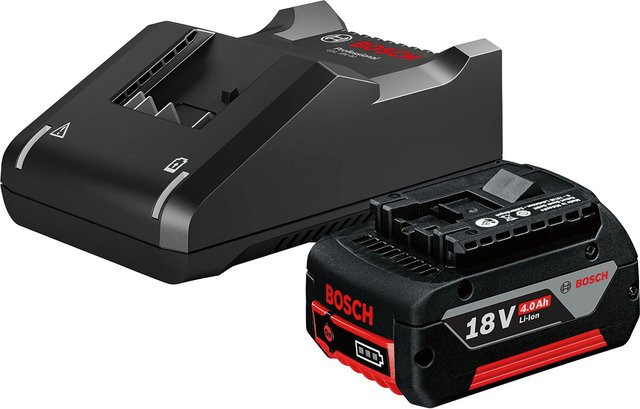 Bosch Professional Akku-Starterset Schwarz mit GBA 18 V 2 Ah und ProCore 18 V 4 Ah Akkus - Bild 1