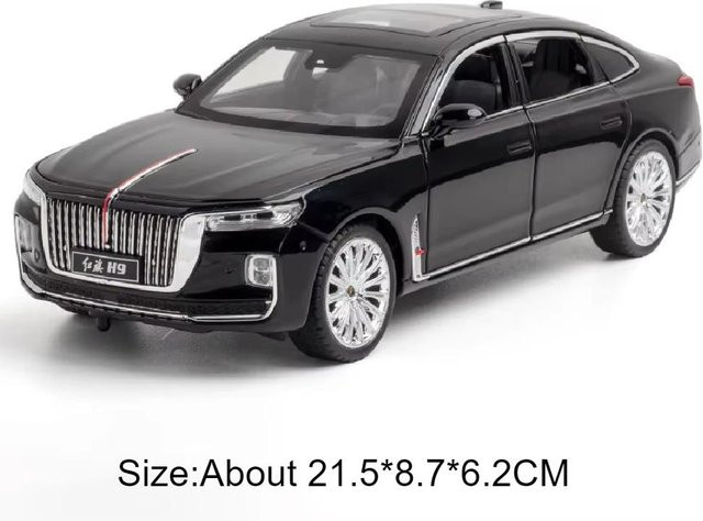 Linyi toy car Hongqi H9 L5 Legierungsmodell, 1:24, mit Licht und Sound, ab 14 Jahren - Bild 1