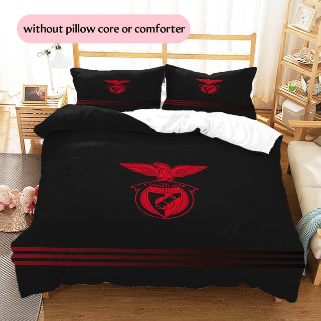 SL Benfica Fußballverein Bettwäsche-Set mit Reißverschluss, B/H: 140 x 200 cm - Bild 1
