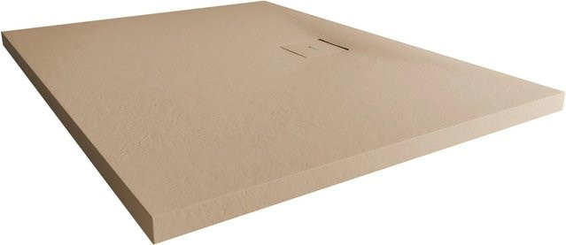 Breuer Duschwanne Modern Line aus Mineralguss in Sandstein, Rechteck, B: 140 cm, T: 80 cm - Bild 1