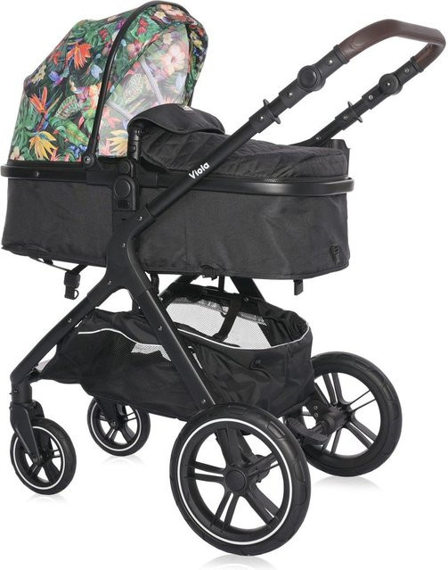 Lorelli Kombikinderwagen 2 in 1 Viola mit Sportsitz, Babywanne und Wickeltasche in Bunt/Schwarz bis 22 kg - Bild 1