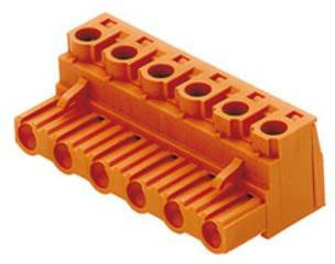 Weidmüller Buchsengehäuse-Kabel BL, Polzahl: 5, Rastermaß: 7,62 mm, Farbe: orange, 50 Stück - Bild 1