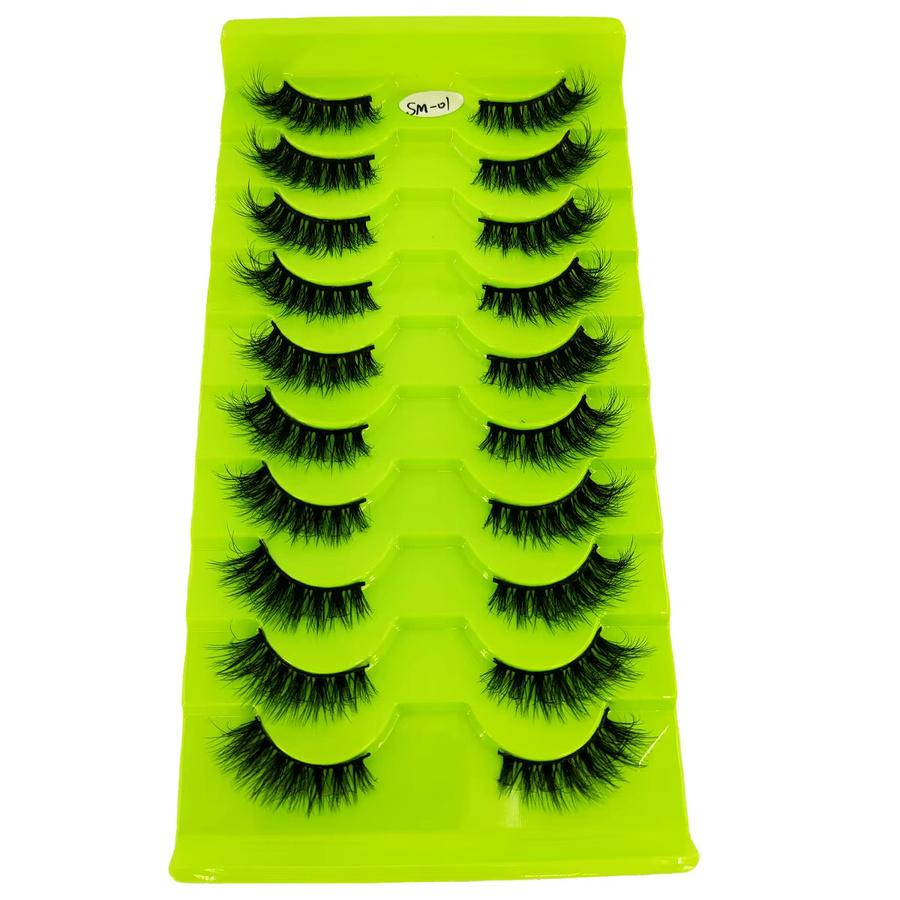 AMSDCN Künstliche Wimpern 3D, 10 Paar, Unisex - Bild 2