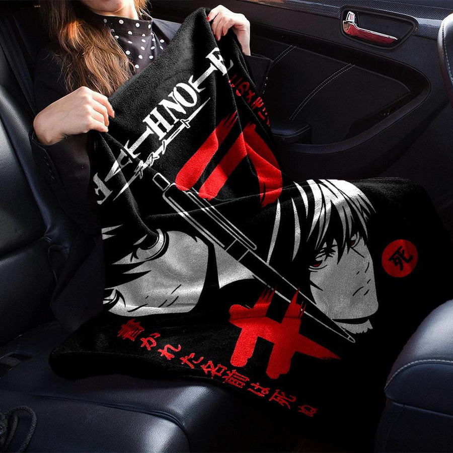 Death Note Flanell-Decke von Yun Heng Four, weich und warm für alle Jahreszeiten, B/B: 80 x 120 cm - Bild 3