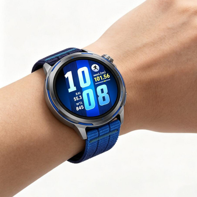 Huawei Uhrenarmband Nylon, 22 mm, blau, Unisex - Bild 1