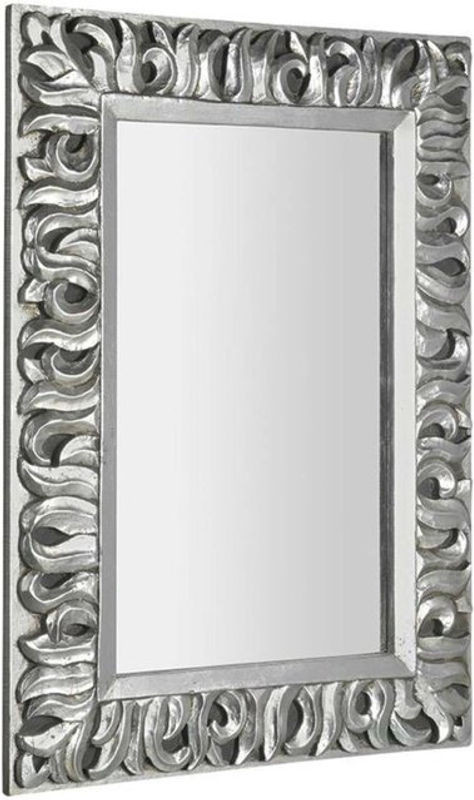 Sapho Wandspiegel Zeegreas in Silber aus Holz, Rechteckig, B: 70 cm, H: 100 cm - Bild 1