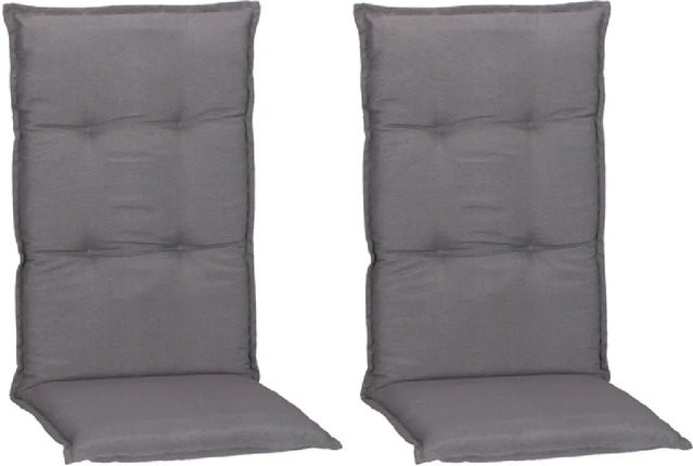 Beo Sitzauflage Hochlehner Turin 2er-Set Hellgrau B/T/H: 118 x 46 x 8 cm - Bild 1