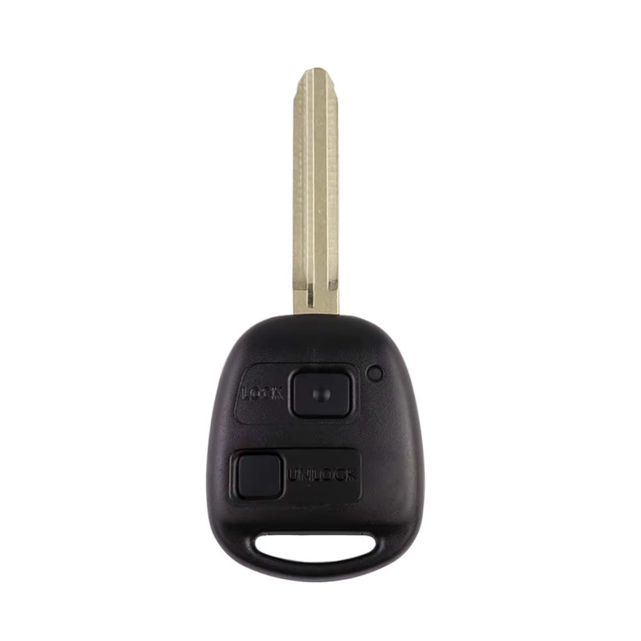 Yiqixin Remote Auto Schlüssel Shell Abdeckung für Toyota Yaris Corolla Camry Rav4 Tarago Land Cruiser Kluger und Lexus RX300 ES300 LS400, Schwarz - Bild 2