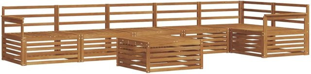 vidaXL Outdoor-Sofagarnitur 7-teilig aus Akazie Massivholz in Braun - Bild 1