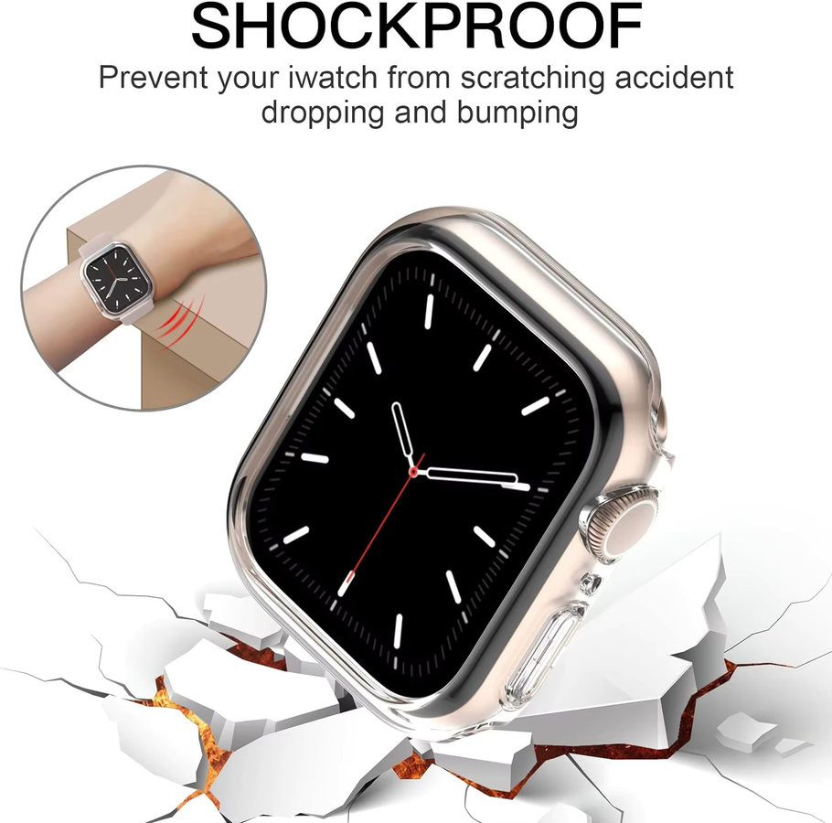 SAMUTAX Displayschutzfolie für Apple Watch, Silikon, transparent - Bild 2