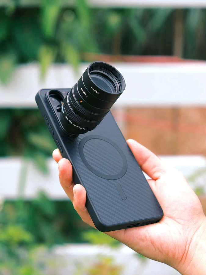 PICKOGEN 2er Set Teleobjektiv-Konverter mit 200mm und 300mm Makro-Objektiv für Handykameras, kompatibel mit Samsung S24 Ultra, S25 Ultra und S26 Ultra, Schwarz - Bild 7