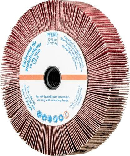 PFERD Lamellenschleifrad CO-COOL120 für Edelstahl, Durchmesser: 115 mm, Farbe: Rot, 2 Stück - Bild 1
