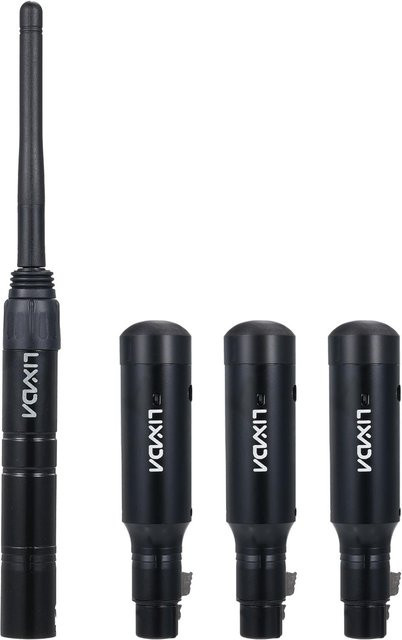 Lixada DMX512 2,4G Drahtloses Sender-Empfänger-Set mit 126 Kanälen, 1 Transmitter und 3 Receiver, Schwarz - Bild 1