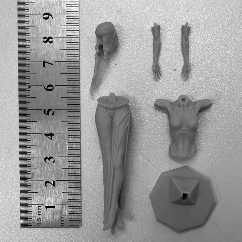 MODX Fantasy Priesterin, Modell Kit, 75mm, Maßstab 1/24, unmontiert, unbemalt - Bild 2
