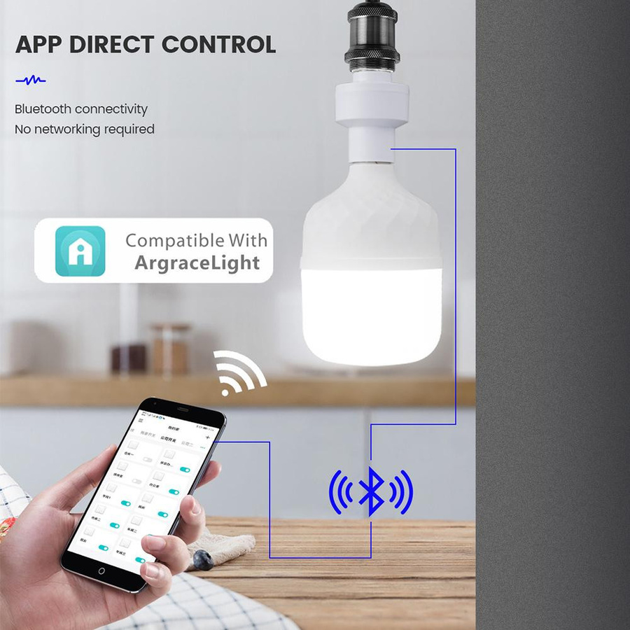 Meiteai-Home E27 Lampensockeladapter mit PIR Bewegungsmelder und Lichtsensor in Weiß - Bild 5