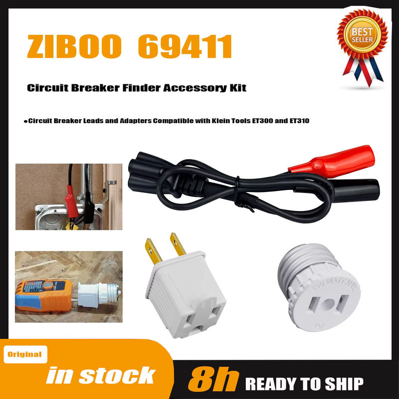 ZIBOO 69411 Zubehörset für Leistungsschalter-Sucher mit Leitungen und Adaptern kompatibel mit ET300 und ET310 - Bild 6