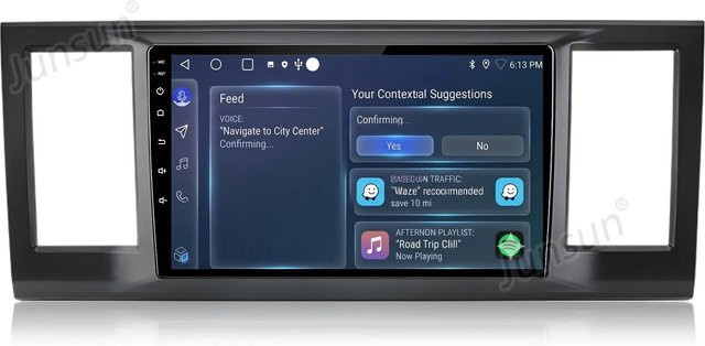 Junsun Autoradio für VW Caravelle 2015 bis 2020 mit GPS, Bluetooth und Wi-Fi in Schwarz - Bild 1