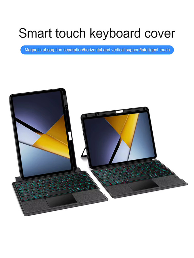 Xiaomi Smart TouchPad Tastatur mit Stifthalter für Poco Pad X1 und Mi Pad 7 8 Pro 11,2 Zoll, Schwarz - Bild 7