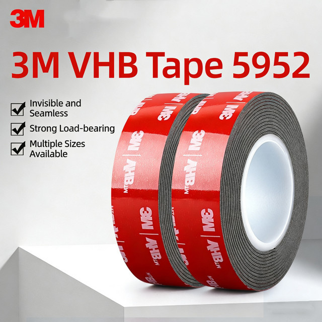 3M VHB5952 Doppelseitiges Klebeband mit hoher Viskosität für ETC-Halterungen und KFZ-Anwendungen, wasserdicht und temperaturbeständig - Bild 1