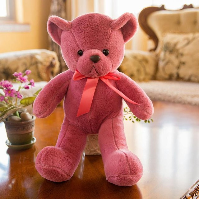 Joyful toys Teddybär-Puppe, Plüschtier, dunkelrot - Bild 1