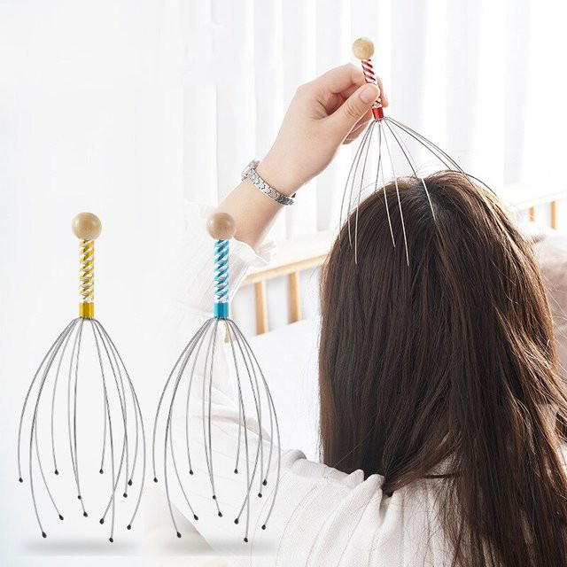 Kopfmassage-Tool Octopus, 2 Stück, Unisex - Bild 1