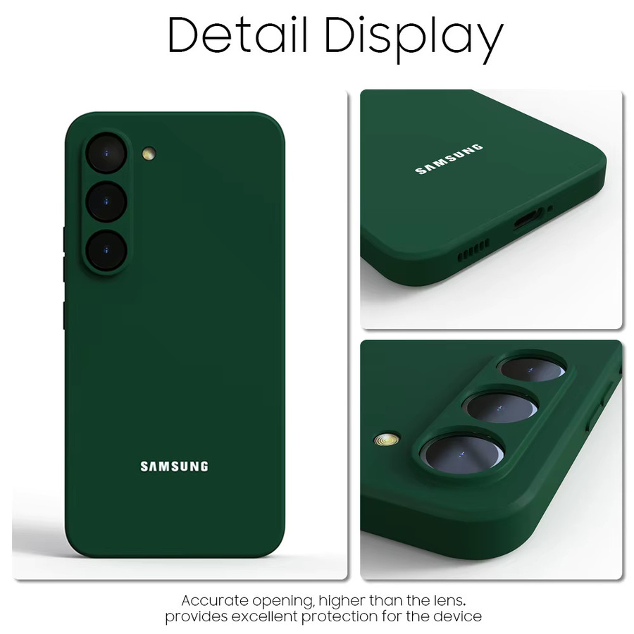 Stoßfeste Silikon-Handyhülle mit Vollkamera-Objektivabdeckung für Samsung Galaxy S26 S25 S24 Plus FE Ultra in Mehrfarbig - Bild 3