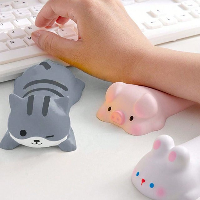 Süße Handgelenkauflage aus Resin für Maus und Tastatur als ergonomische Armlehne im Kawaii-Design - Bild 1