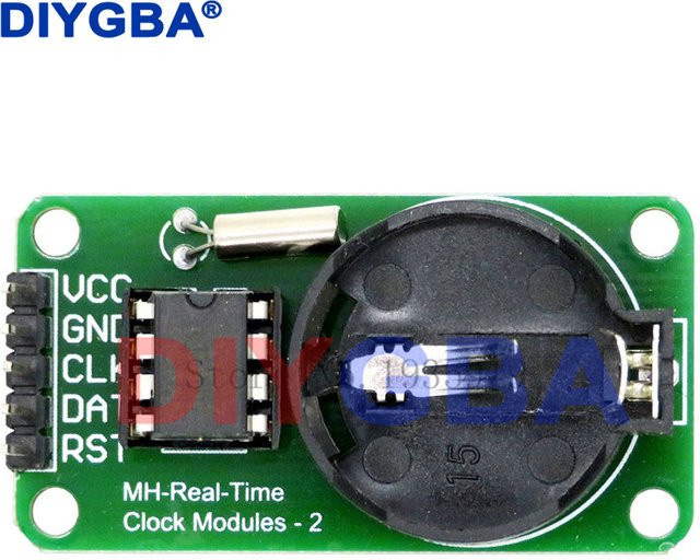 5er Set RTC DS1302 Echtzeituhr Modul in Grün für Arduino AVR ARM PIC SMD - Bild 1