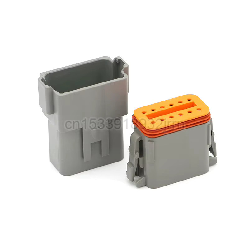 DT Wasserdichtes Automotive Stecker Kit Set mit männlichen und weiblichen Steckdosen in Grau für 22-16AWG - Bild 1