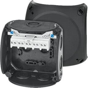 HENSEL Kabelabzweigkasten DK 0404 B, 3phasig, Schwarz - Bild 1