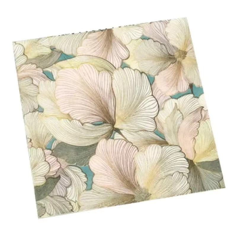 GUANYAO Servietten mit floralem Muster in Bunt, 20 Stück, B/B: 33 x 33 cm - Bild 2