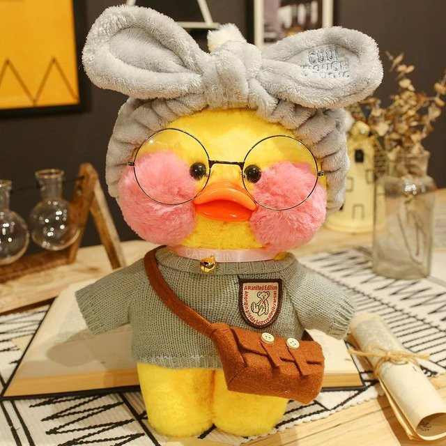 Yiran Health & Beauty Lalafanfan Ente Plüschtier, 30cm, ab 3 Jahre - Bild 1
