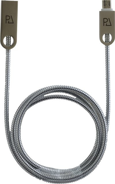 PETER JÄCKEL USB Micro-USB Datenkabel in Silber mit Sync- und Ladefunktion - Bild 1