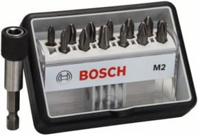 Bosch Schrauberbit-Set Robust Line M Extra-Hart 12 + 1-teilig 25mm PH PZ aus Edelstahl in Multicolour - Bild 1