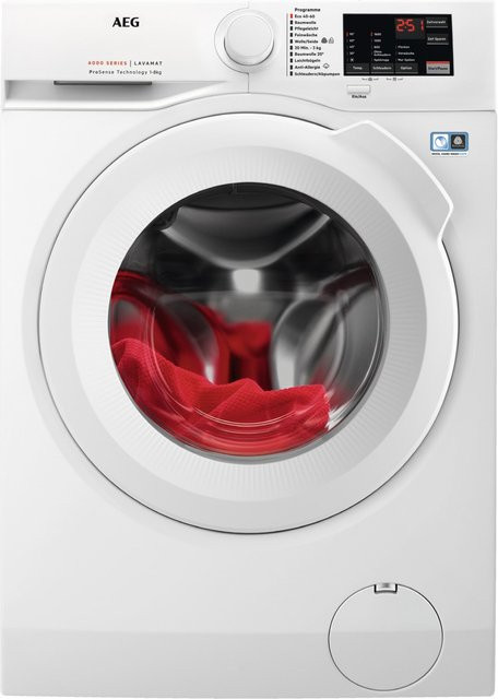 AEG Lavamat L6FBF56681 Frontlader Waschmaschine in Weiß mit 8 kg Kapazität, 1600 U/min und Aquastop - Bild 1