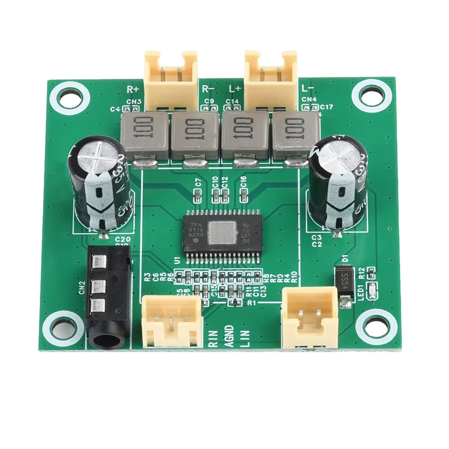 TPA3116 2-Kanal Digital-Stereo-Audioverstärkerplatine in Grün, 50 W + 50 W, DC 5 V–26 V - Bild 4