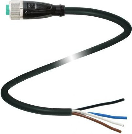 Pepperl+Fuchs 218520 Sensor-Aktor-Steckverbinder, konfektioniert, Farbe: Schwarz, Polzahl: 4, Länge: 0,3 m - Bild 1