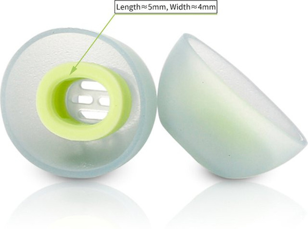 6 Stück Silikon-Ohrstöpsel in Grün für Anker Soundcore Liberty Pro 4 und FIIL CC PRO2 In-Ear Kopfhörer
