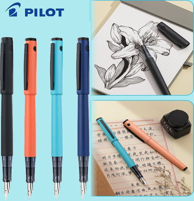 PILOT Lightive Urban Füllfederhalter aus Kunstharz in Weiß und Multicolour für Schule und Kalligrafie - Bild 1