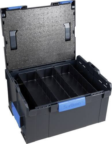Sortimo L-BOXX 238G Transportkiste mit Einsätzen aus Kunststoff in Anthrazit, B/H/T: 44,2 x 25,3 x 35,7 cm - Bild 1