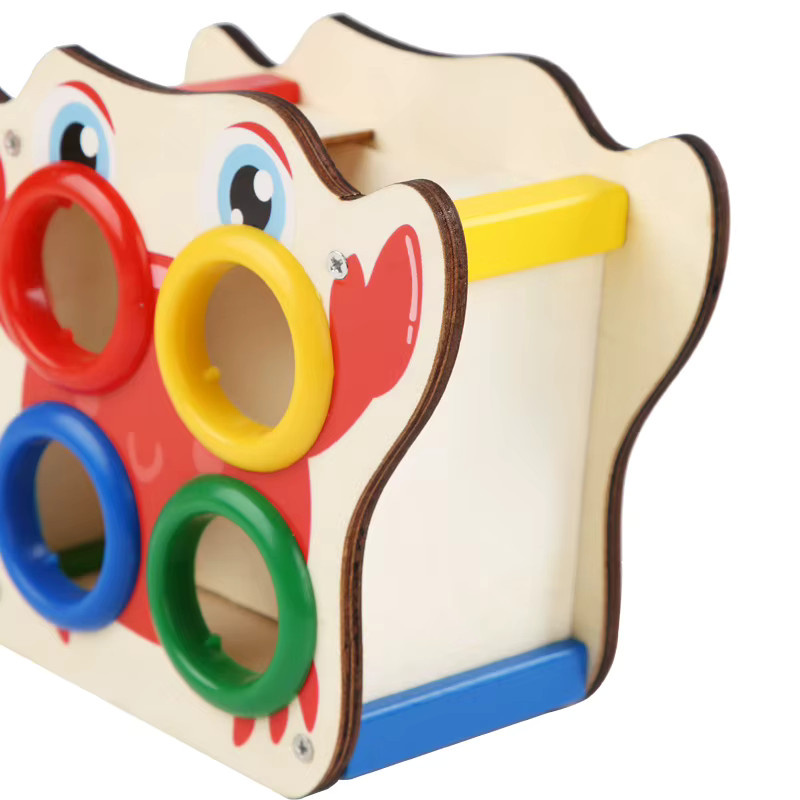 Tlewj Montessori Hämmerungsbank aus Holz in Mehrfarbig für das Training der Feinmotorik und Hand-Auge-Koordination - Bild 4
