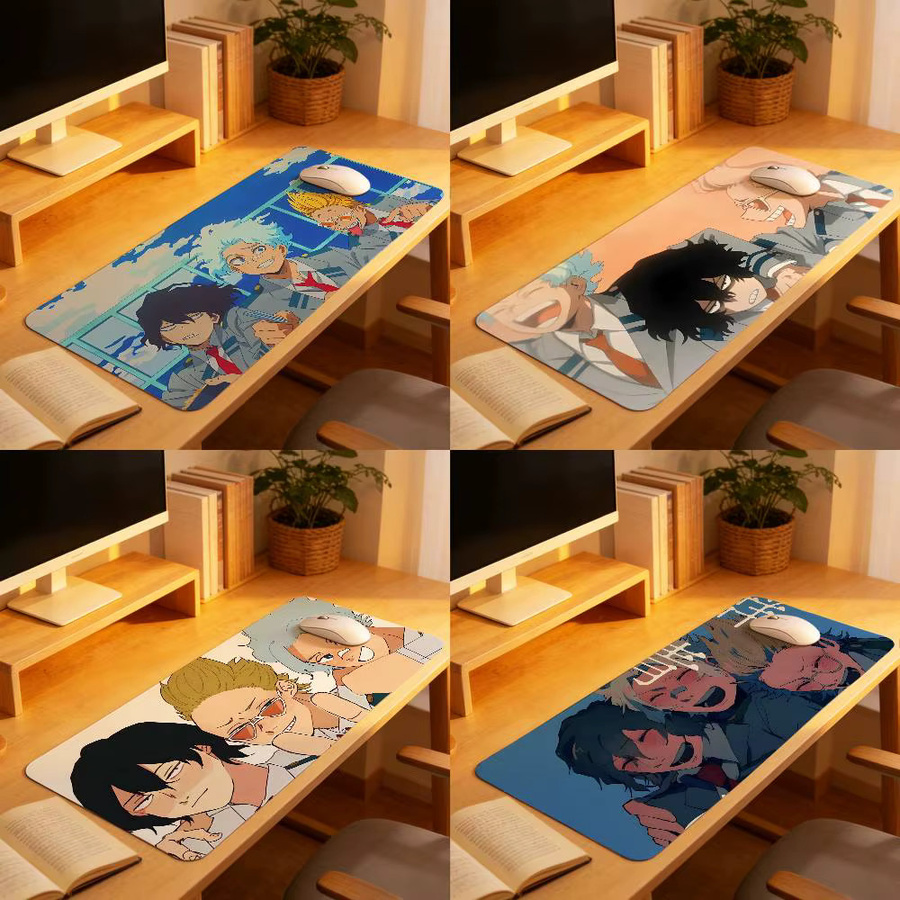 Aizawa S-Shirakumo Y-Yamada Mauspad als große Landschafts-Schreibtischunterlage für Laptop und Tastatur, Mehrfarbig - Bild 5