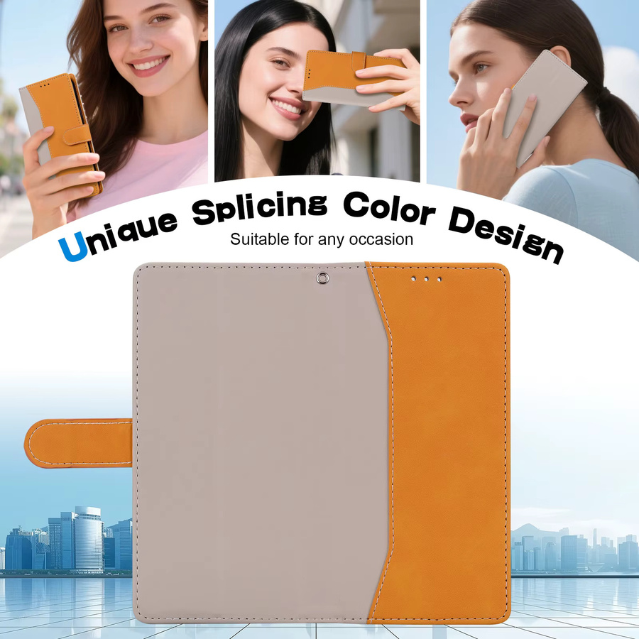 Magnetische Leder-Flip-Hülle als Brieftasche für Oppo A11s A15 A15s A16 A16s A18 A35 A38 A52 A53s A54 A55 A58 A72 A74 A78 4G/5G - Bild 2