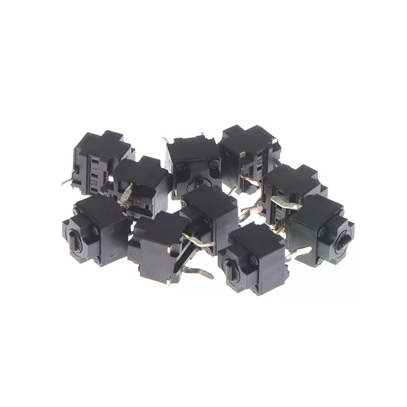 10 Stück quadratische Maus-Mikroschaltertaste EVQP0E07K von SD&HI in Schwarz für IE3.0 Roller IO1.1 - Bild 2