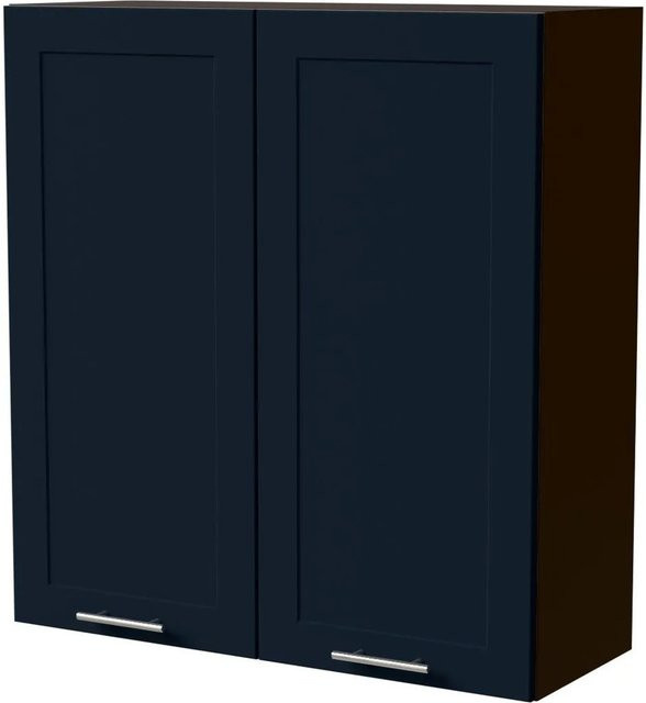 Feldmann-Wohnen Hängeschrank Oslo in Lava und Indigo Matt mit Rahmenoptik, B/T/H: 90 x 32,5 x 96 cm - Bild 1