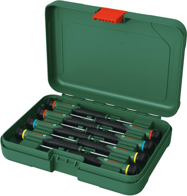 Bosch Präzisionsschraubendreher-Set 8-teilig in Schwarz und Grün - Bild 3
