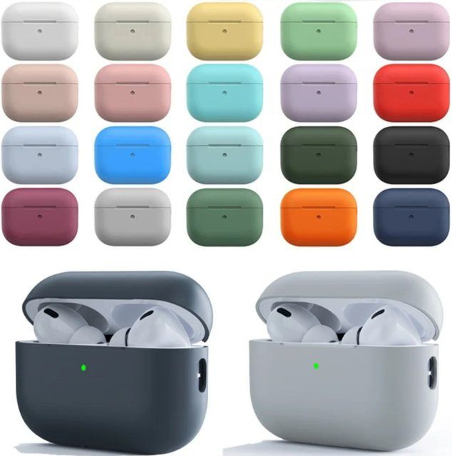 Apple Ultradünne Flüssigsilikon-Schutzhülle für AirPods in Weiß - Bild 1