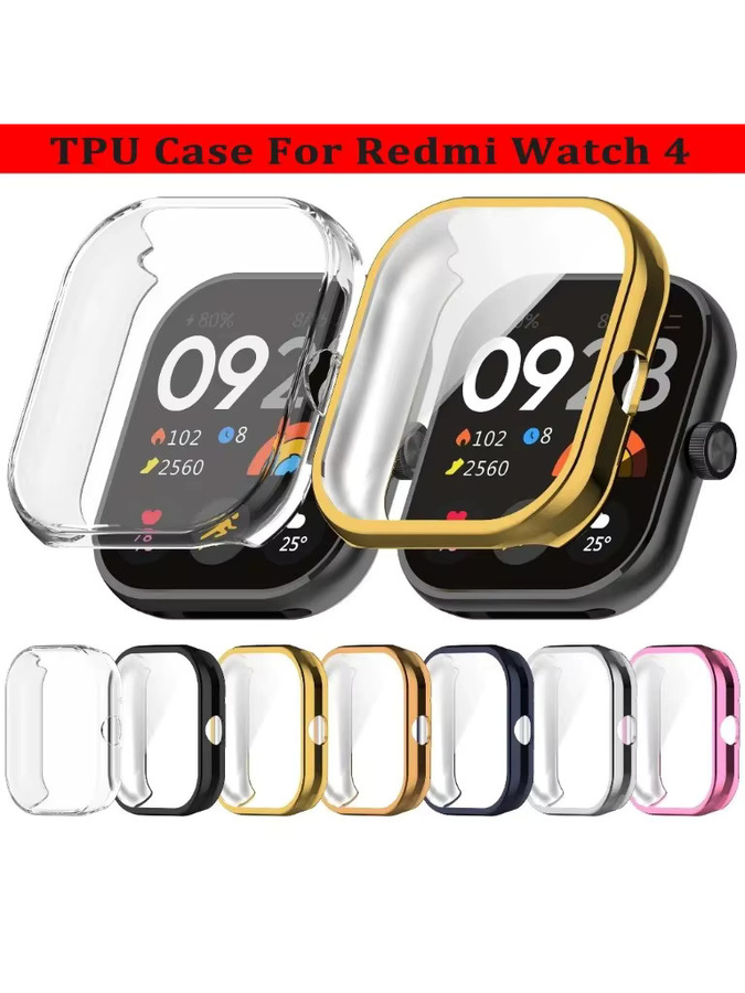 Xiaomi Schutzhülle für Redmi Watch 4, TPU, Schwarz, transparent, Unisex - Bild 5