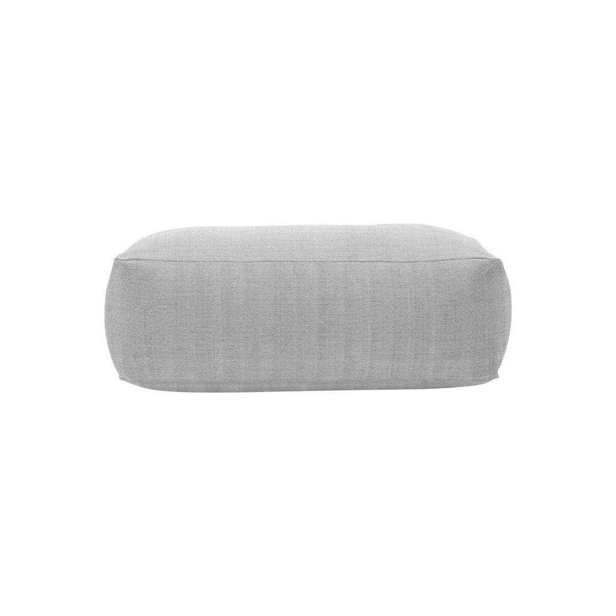 House Doctor Pouf Tabi Soft Body aus Polyester in Grau, B/T: 120 x 60 cm - Bild 1