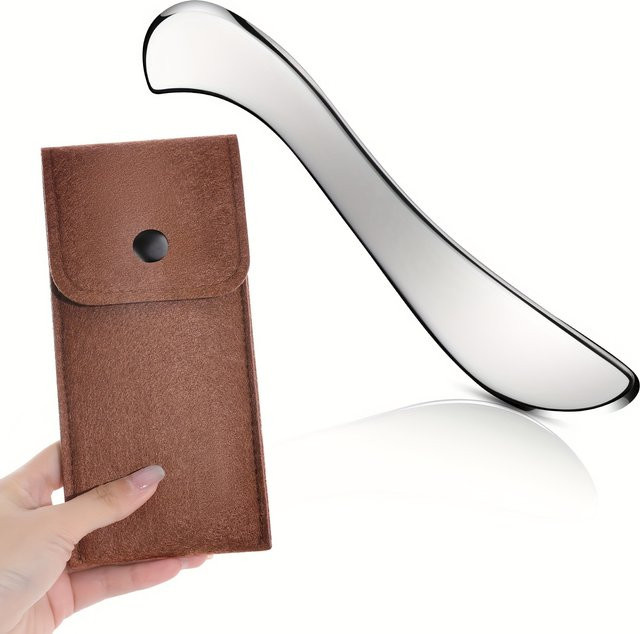 HolistHeal Gua Sha Edelstahl-Massagegerät, Unisex - Bild 1